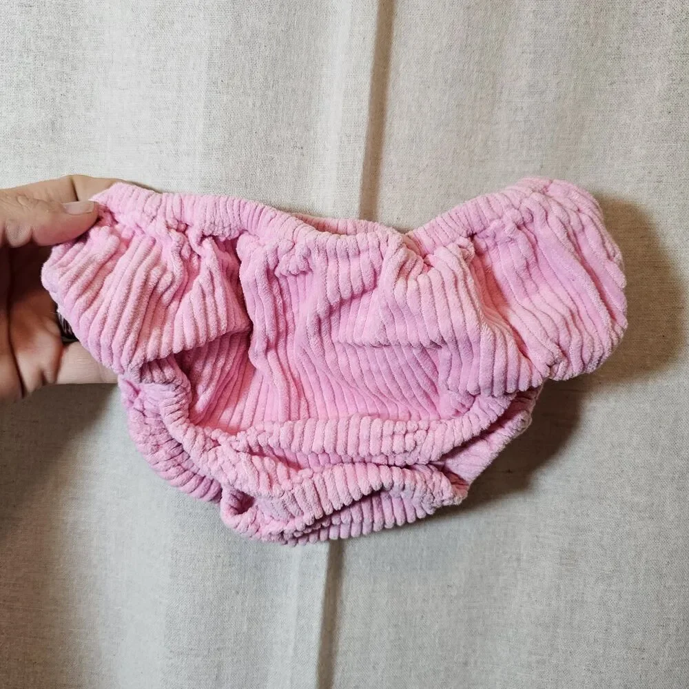 Gymboree Baby Girl 6m 12m Sweets For The Sweet 2005 Pink Corduroy Jumper Bloomer